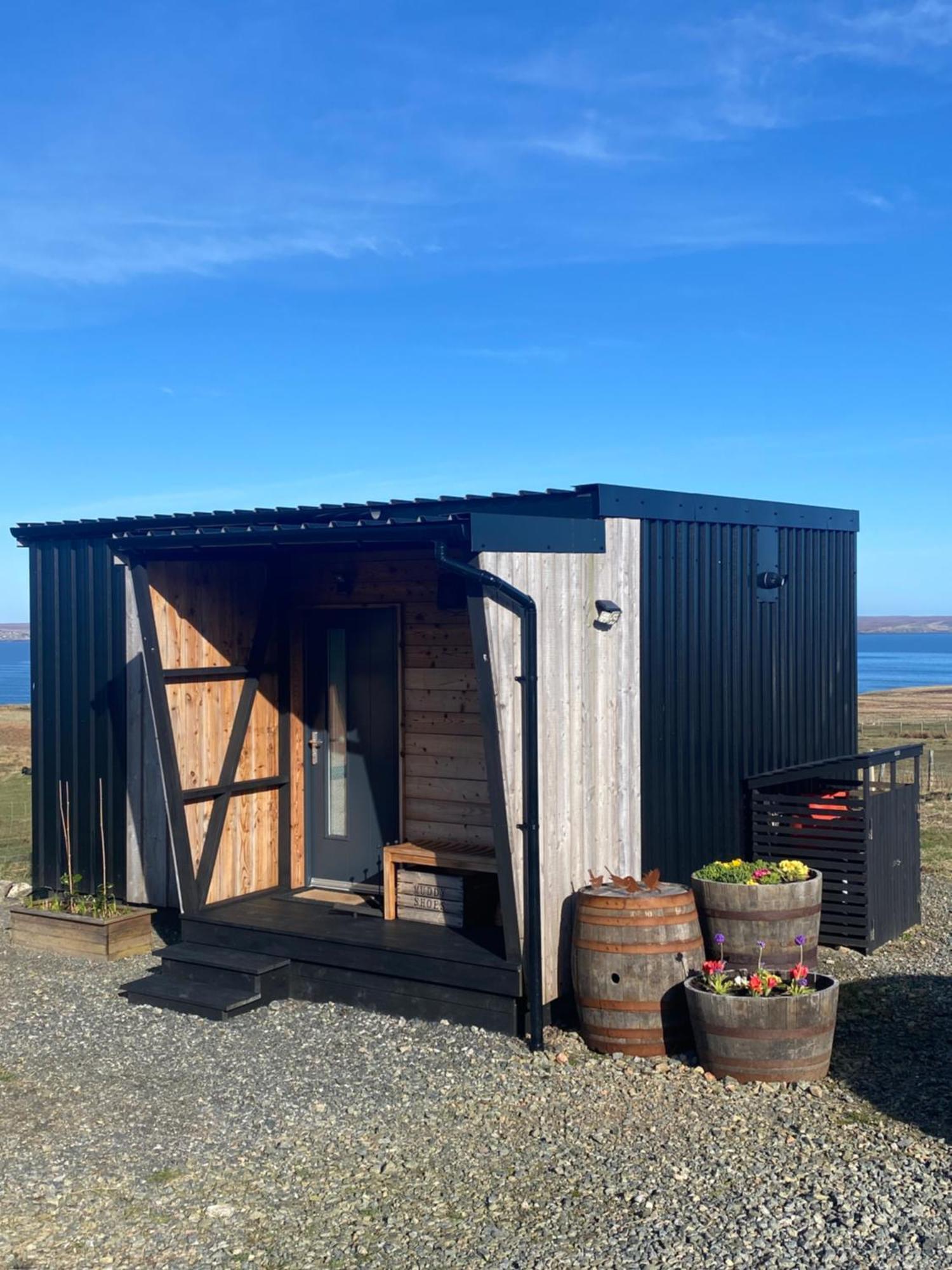 Unique Luxurious Cabin On Sea View Working Croft Garrabost Zewnętrze zdjęcie